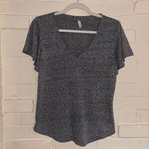 Z Supply Heather Gray V-Neck Tee